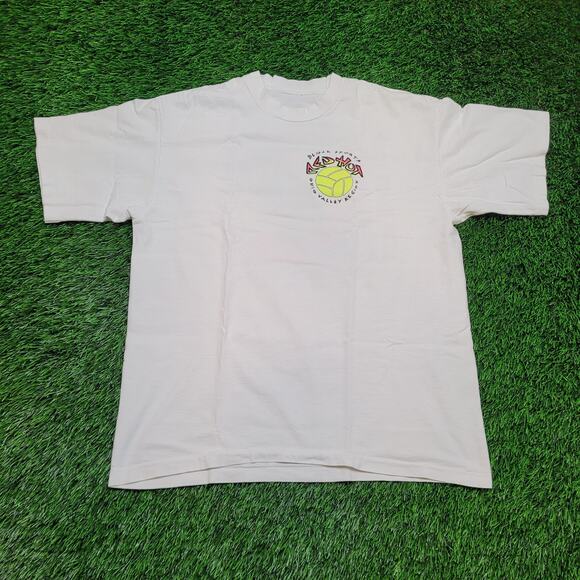 VTG 1992 Kent State Tour Neon T-Shirt Single Stitch 90s Boxy Fit Large USA - Picture 4 of 6